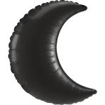 SuperShape Onyx Crescent Foil Balloon P30 Bulk 89 cm