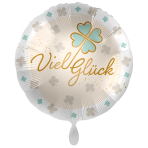 Standard Good Luck shamrock Foil Balloon PL40 Packaged 45 cm