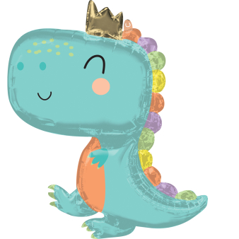 SuperShape Babysaurus Foil Balloon P35 Packaged 76 cm x 78 c