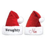2 Hats Naughty & Nice Adult One Size