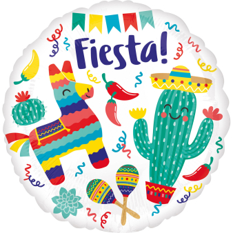 Standard Fiesta Party Foil Balloon S40 Packaged