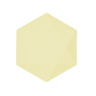6 plates hexagonal Vert Decor, 20,8x18,1cm, yellow 6 plates hexagonal Vert Decor, 20,8x18,1cm, yellow