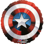 Jumbo Avengers Shield Foil Balloon P38 Packaged 71 cm x 71 c