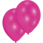 10 Latex Balloons Metallic Magenta 27.5 cm / 11"