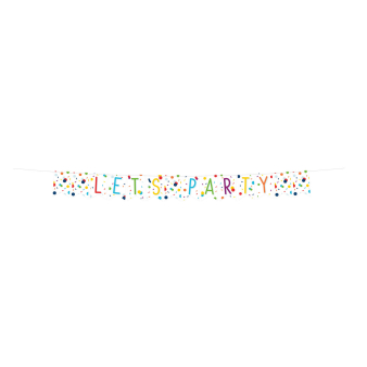 Flag Banner Confetti Birthday Paper 185 x 19 cm Flag Banner Confetti Birthday Paper 185 x 19 cm