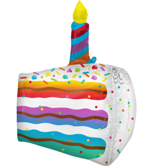 UltraShape Cake Slice Foil Balloon P40 Packaged 48 cm x 63 c UltraShape Cake Slice Foil Balloon P40 Packaged 48 cm x 63 c