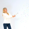 Confetti Cannon Multicolor Round Pastel Paper 28 cm