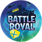 8 Plates Battle Royale Round Paper 23 cm