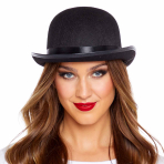 Bowler Hat molded - Black One size