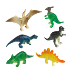 8 Mini Figures Happy Dinosaur Plastic