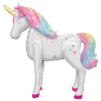 AirWalker Enchanted Unicorn Foil Balloon P93 Packaged 106 cm x 116 cm