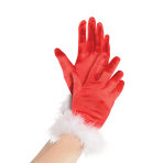Costume Accessory Gloves Mrs Clause One Size