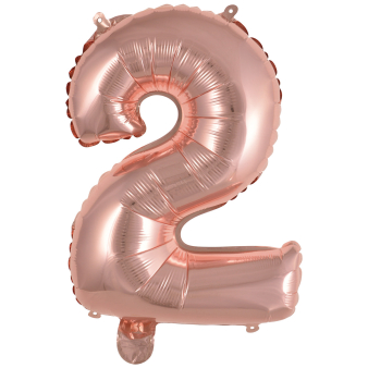 Mini Number 2 Rose Gold Foil Balloon N16 Packaged 34 cm x 24 cm Mini Number 2 Rose Gold Foil Balloon N16 Packaged 34 cm x 24 cm