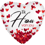 Standard - Ik hou can jou - DUT Foil Balloon RP40 Packaged 45 cm