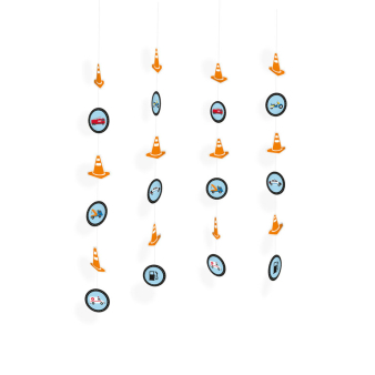 4 String Decorations On the Road Paper 130 cm