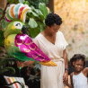 SuperShape Tropical Parrot Foil Balloon P35 Packaged 78 cm x 71 cm