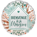 Standard - Bienvenue à la Maison - FRE Foil Balloon RP40 Packaged 45 cm