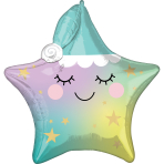 Multi Sleepy Little Star Foil Balloon P41 Packaged 60 cm x 88 cm