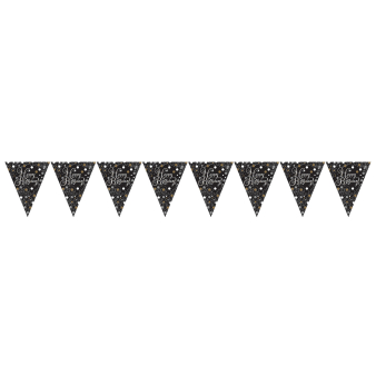 Pennant Banner Sparkling Celebrations Gold Happy Birthday Foil 396.2 x 21.5 cm Pennant Banner Sparkling Celebrations Gold Happy Birthday Foil 396.2 x 21.5 cm