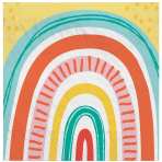 16 Napkins Retro Rainbow 33 x 33 cm