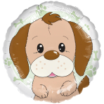 Standard - Playful Dog - UNI Foil Balloon RP40 Packaged 45 cm