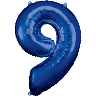 Large Number 9 Blue Foil Balloon N34 Packaged 89 cm x 60 cm Large Number 9 Blue Foil Balloon N34 Packaged 89 cm x 60 cm