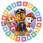 8 Plates Paw Patrol 2022 Round Paper 18 cm