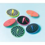 12 Laser Tops Plastic 3.7 x 3.7 cm