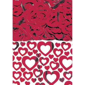 Confetti Heart Shimmer Red Foil 14 g Confetti Heart Shimmer Red Foil 14 g
