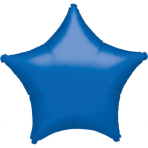 Standard "Metallic Blue" Foil Balloon Star, S15, packed, 48cm