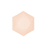 6 bowls hexagonal Vert Decor, 15,8x13,7cm, apricot