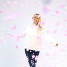 Confetti Cannon Pink Round Paper 40 cm