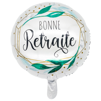 Standard Bonne Retraite Foil Balloon round C40 packaged 43cm
