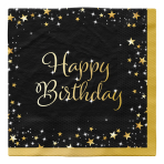 16 Napkins Starlight Birthday 33 x 33 cm