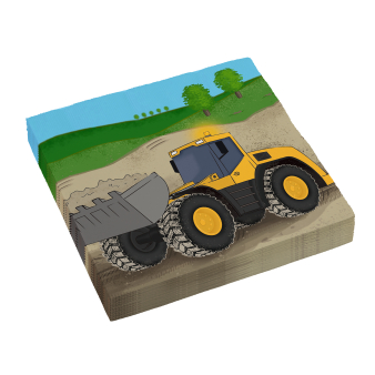 16 Napkins Construction Party 33 x 33 cm 16 Napkins Construction Party 33 x 33 cm