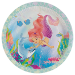 8 Plates Magical Ocean Round Paper 23 cm