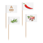 30 Picks Flags BBQ & Grill Party Wood / Paper