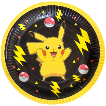 8 Plates Pokémon 2024 Paper Round 18 cm 8 Plates Pokémon 2024 Paper Round 18 cm