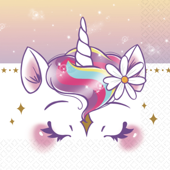 16 Napkins Unicorn Dreams 33 cm x 33 cm 16 Napkins Unicorn Dreams 33 cm x 33 cm