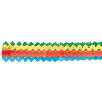 2 Garlands Mini Bright Rainbow Paper 8 x 200 cm 2 Garlands Mini Bright Rainbow Paper 8 x 200 cm