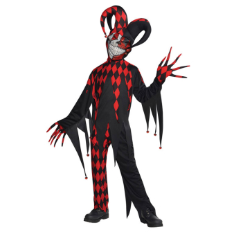 Teen Costume Krazed Jester Age 12 - 14 Years Teen Costume Krazed Jester Age 12 - 14 Years