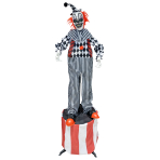 Animatronic Standing Clown on Stage 50 cm x 50 cm x 1.8 m