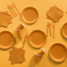 Cutlery Plastic Pumpkin 24 Pieces
