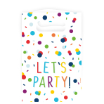 8 Lootbags Confetti Birthday Paper 15,7 x 23,6 cm