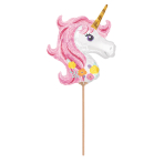 Mini Shape Magical Unicorn Foil Balloon A30 Airfilled 22 cm x 25 cm