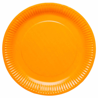 8 Plates Pumpkin Round Paper 23cm 8 Plates Pumpkin Round Paper 23cm