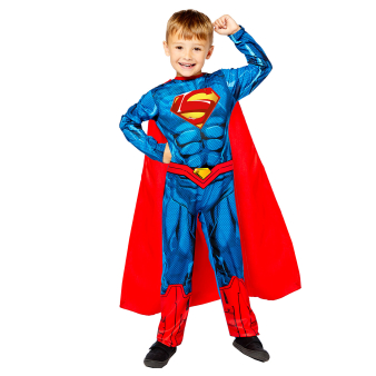 Child Costume Sustainable Superman Age 6-8 Years