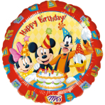 Standard Mickey Happy Birthday Foil Balloon S60 Packaged 43 cm