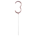 Sparkler Number 3 Rose Gold 14.5 cm 30-60 Seconds