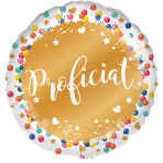 Standard - Proficiat - DUT Foil Balloon Packaged 45 cm